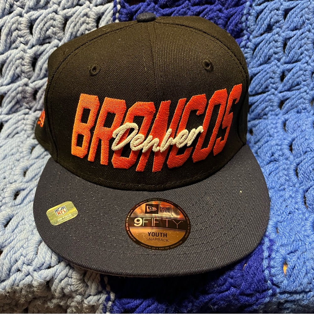 New Era Black and Orange Snapback Cap